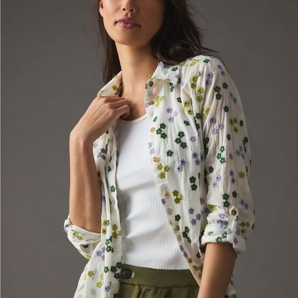 Maeve floral button up